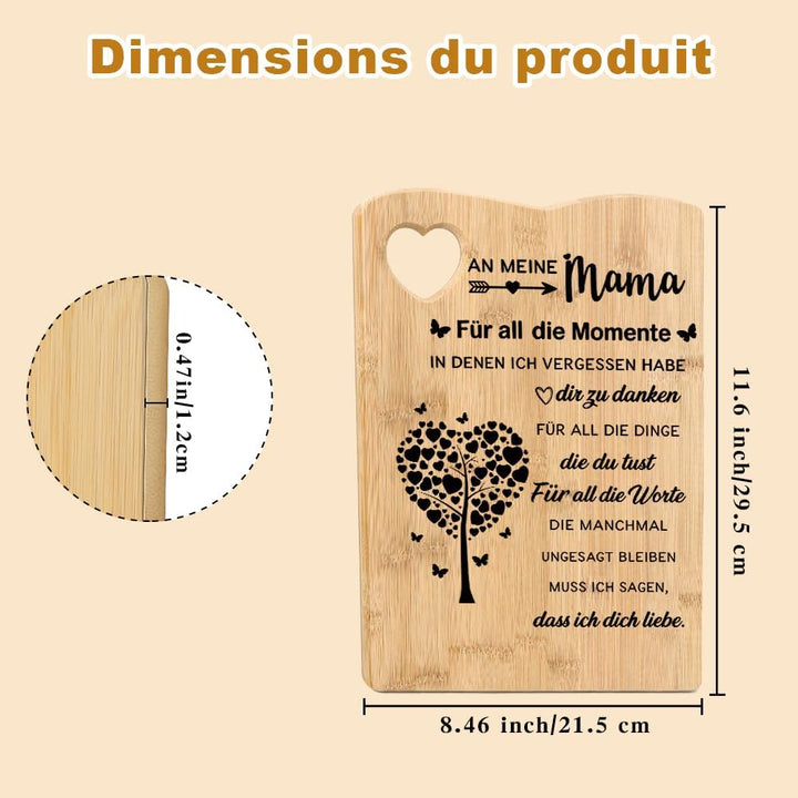 Muttertagsgeschenke Für Mama Schneidebrett Holz Geschenke Für Mama Geschenk Geburtstagsgeschenk Für