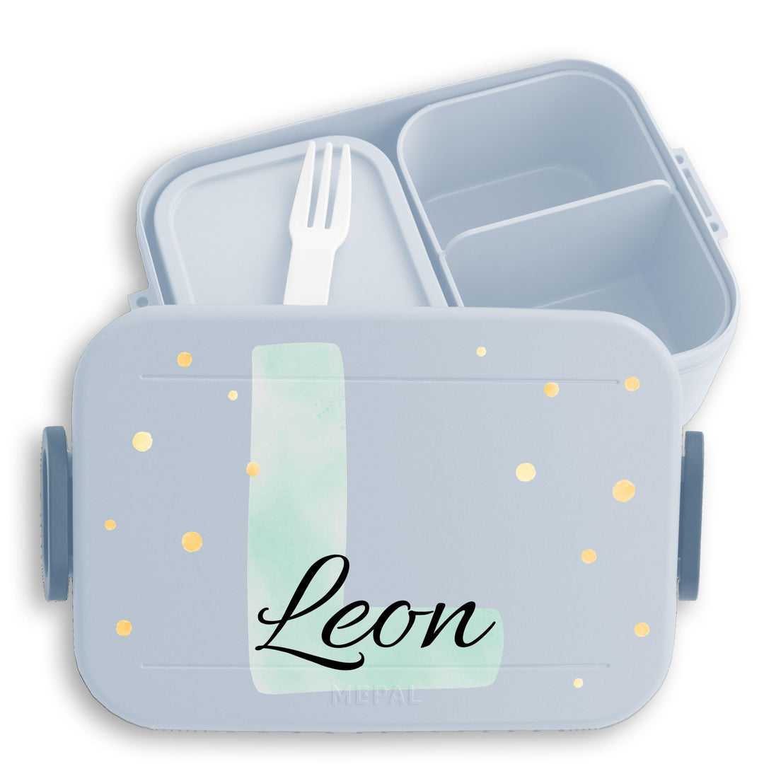 Kinder Bento Box Midi Lunchbox Mepal Bentobox - Initialen Buchstabe - Personalisierbare Brotdose mit