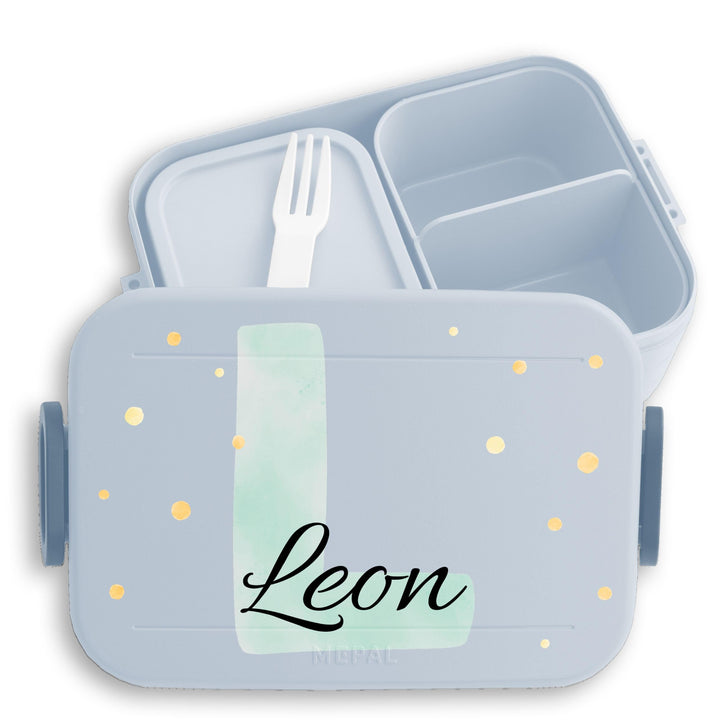 Kinder Bento Box Midi Lunchbox Mepal Bentobox - Initialen Buchstabe - Personalisierbare Brotdose mit