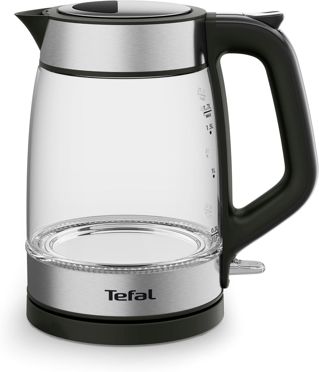 Tefal KI6058 Glas Wasserkocher Wasserkocher Messstreifen 1,7 Liter Fassungsvermögen Leicht zu reinig