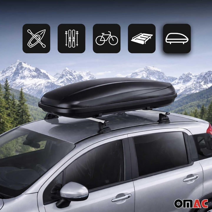 OMAC Aluminium Dachträger Querträger für Dacia Dokker 2012-2021 – TÜV/DIN 75302:2019 – Abschliessbar