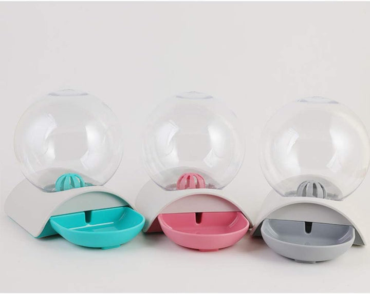ibasenice Haustierautomatischer Wasserspender- Katzen- Runder Ball- Wasser- Feeder Praktische Hunde-