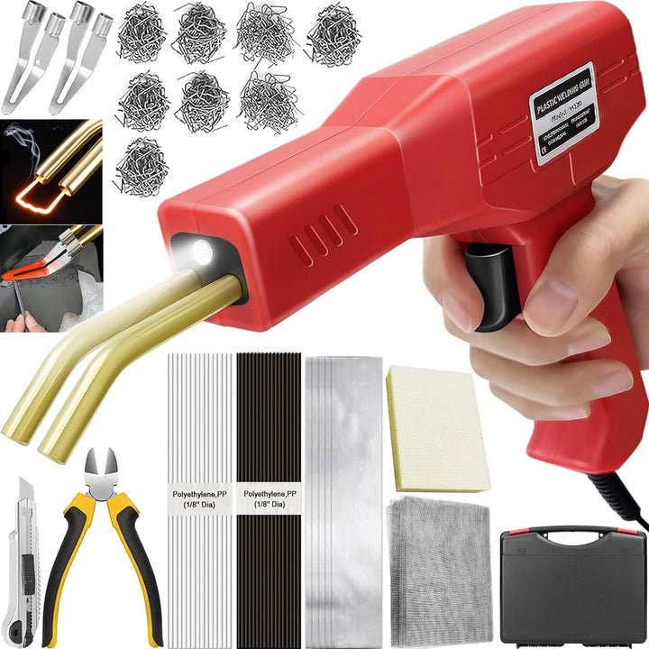 150W Kunststoff Schweissgerät 2 in 1 Stossstangen Reparatur Set Kunststoff Schweissen mit 800PCS Hot