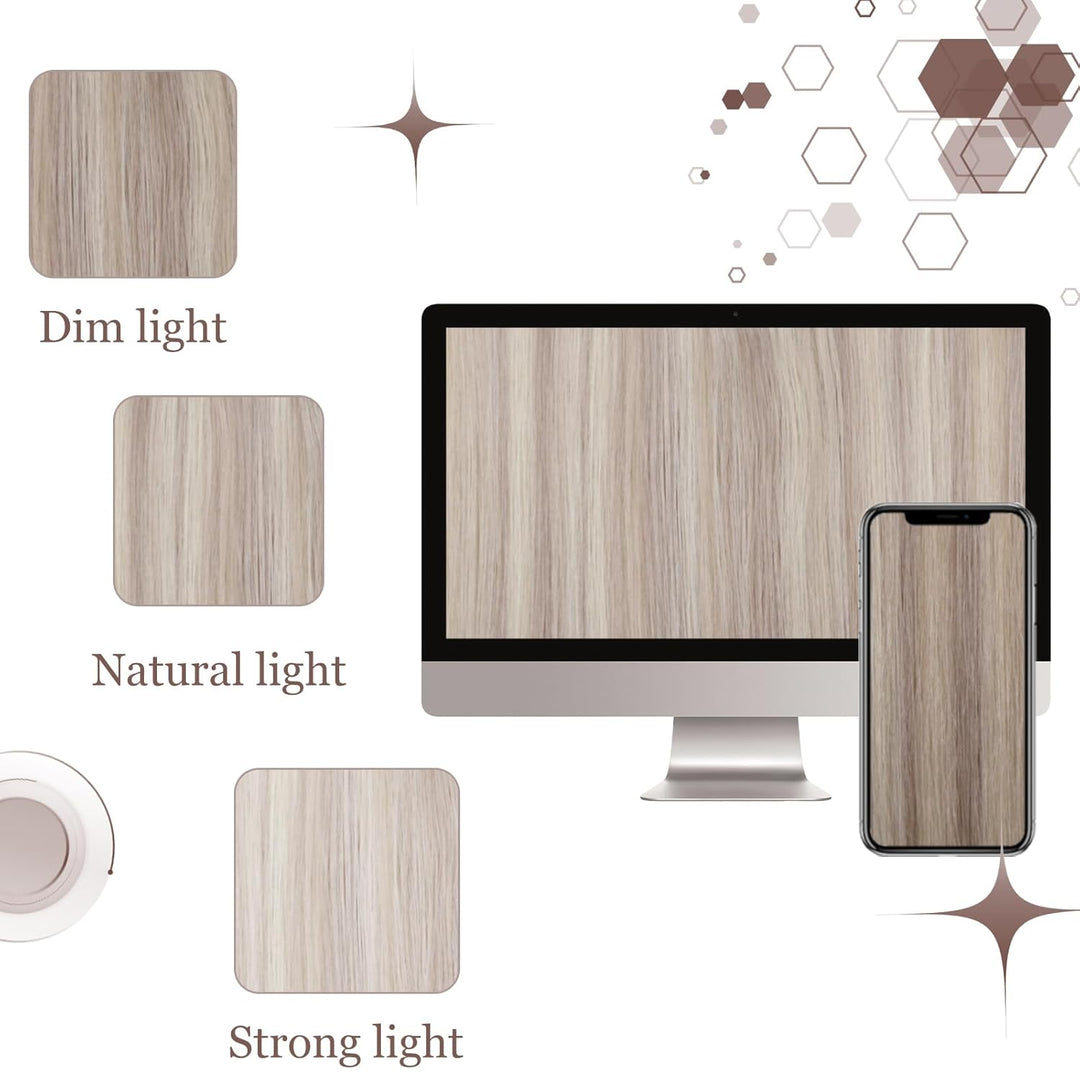 Hetto Blond Clip in Extensions Echthaar Remy Extensions Clip in Echthaar Highlight Clip in Haarverla