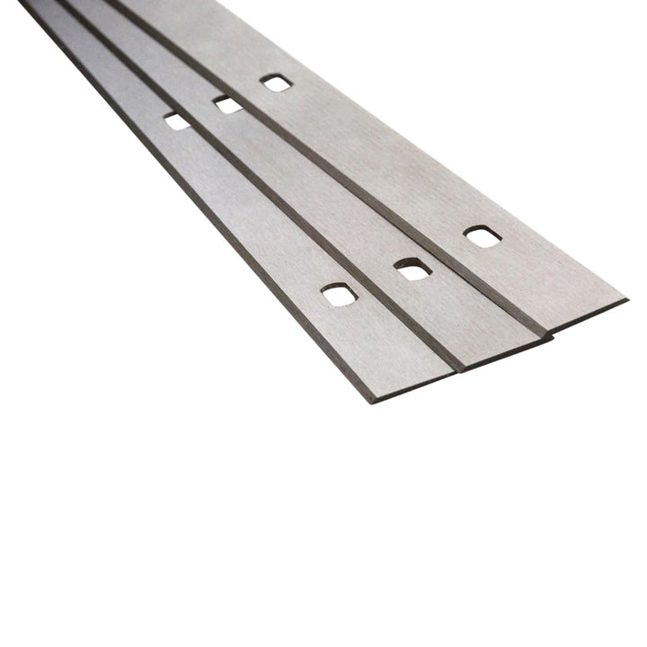 Systemhobelmesser Set 12 Stück, deutsche Qualität, 510×18,6x1mm – 5 Bohrungen 120mm Lochabstand