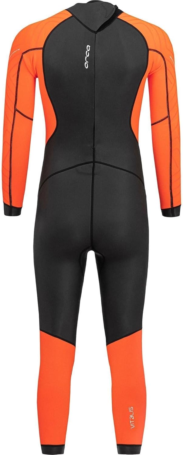Orca Vitalis Herren-Neoprenanzug mit hoher Sichtbarkeit, Schwarz – Der Vitalis Neoprenanzug ist die