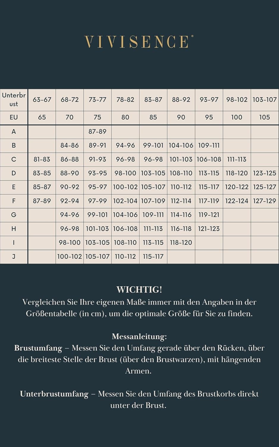 VIVISENCE Schalen BH Mit Bügel Damen Halbversteift BH Grosse Grössen Klassische BH Grosse Brüste Sta