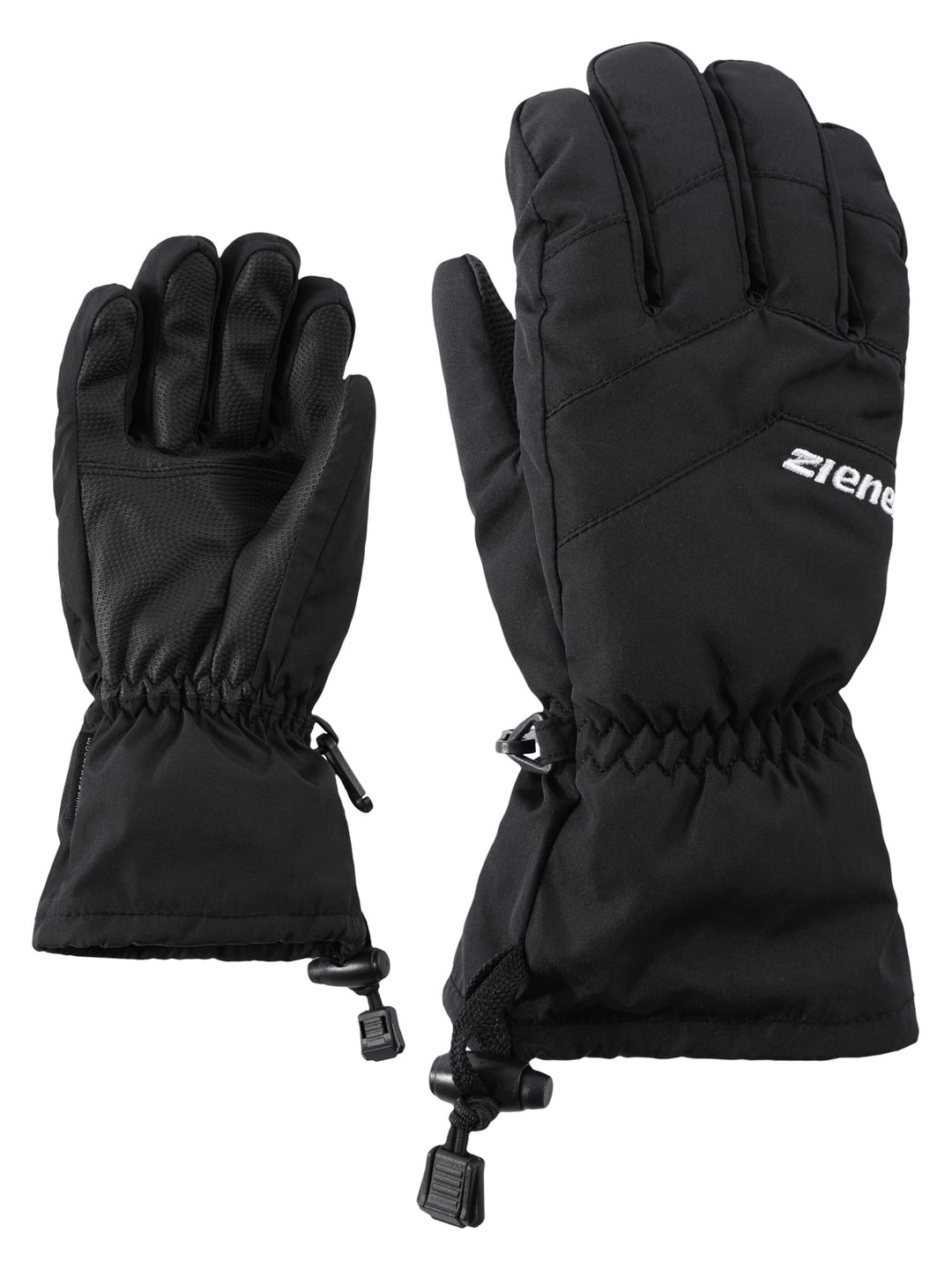 Ziener Kinder LETT AS glove junior Ski-Handschuhe/Wintersport | wasserdicht, atmungsaktiv 3 Schwarz,