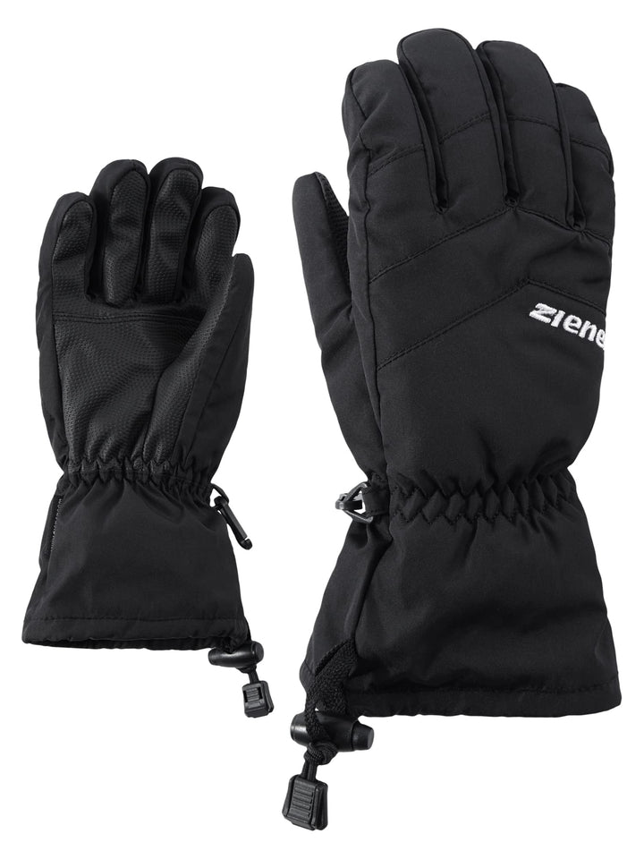 Ziener Kinder LETT AS glove junior Ski-Handschuhe/Wintersport | wasserdicht, atmungsaktiv 3 Schwarz,