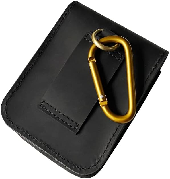 aolaso Spielkartenetui Echtes Leder Spielkarten Box für Männer Gürteltasche aus Leder Zigarettenetui