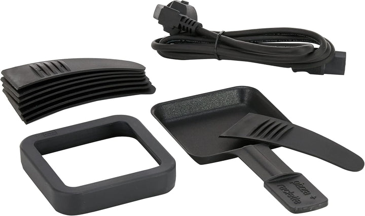 Stöckli Grill Pizza for 8 Hot'Stone Weiss, Naturstein Grillplatte, Multifunktionelles Tischkochgerät