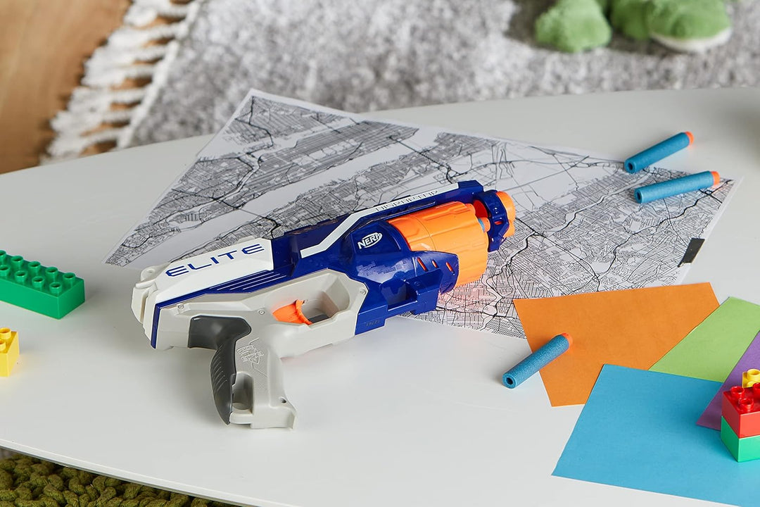 NERF Hasbro B9837EU40 B9837EU4 - N-Strike Elite Disruptor Spielzeugblaster, mit Trommelmagazin, 22.5