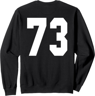 # 73 Team Sports Jersey Front & Back Number Player Fan Sweatshirt