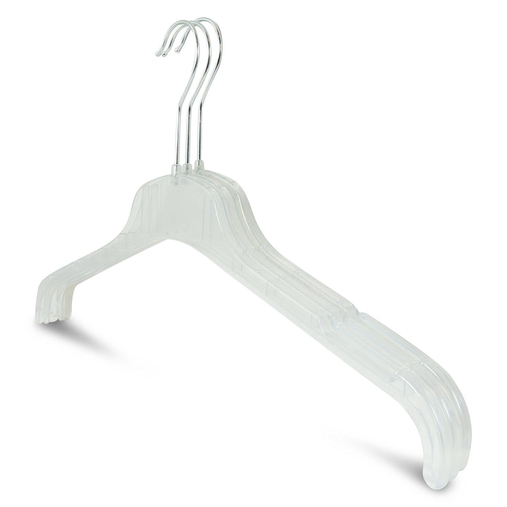 Kleiderbügel aus Kunststoff, 20 Stück, platzsparend dünn, drehbare Haken, EXTRA breit 47cm, Kerben,