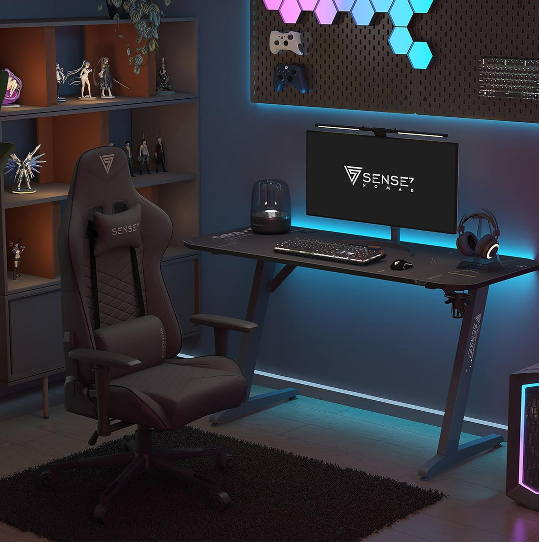 SENSE7 Gaming Stuhl Spellcaster, ergonomischer Gaming Sessel mit verstellbaren Lendenkissen Einstell