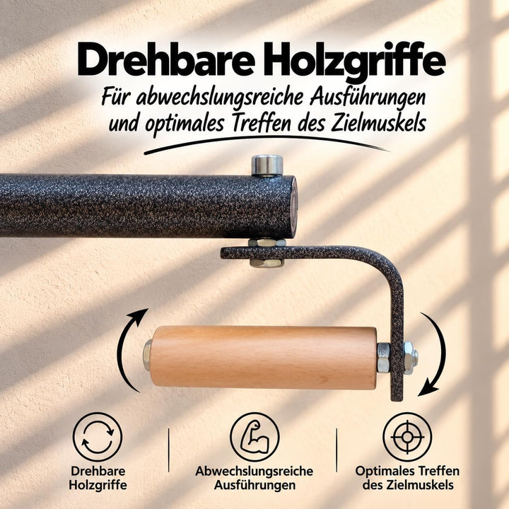 BeckerTechnik – Pul-up Master Klimmzugstange mit zahlreichen Griffvarianten – Flexibler Klimmzugtrai