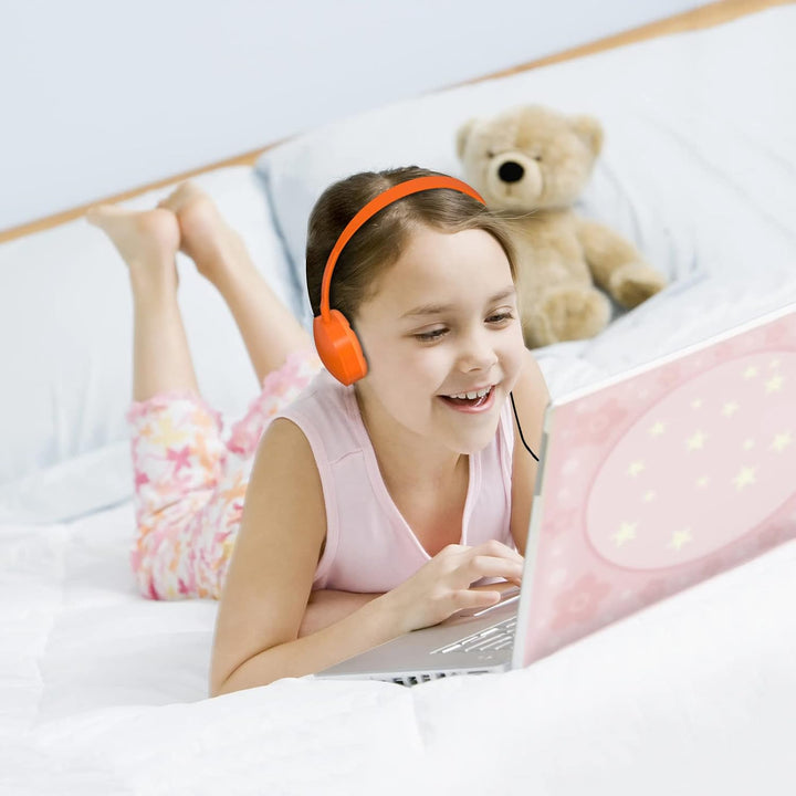 GEEKRIA Kabelgebundene Kopfhörer für Klassenzimmer, verstellbare On-Ear-Kopfhörer, Kinder-Headset fü