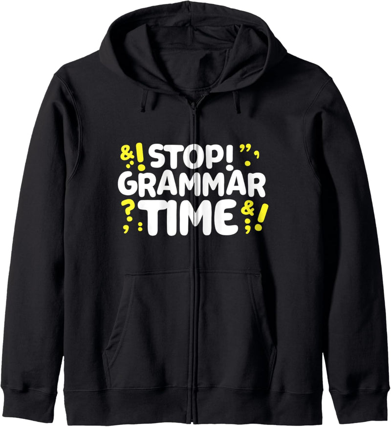 Stop Grammar Time Teaching Kapuzenjacke