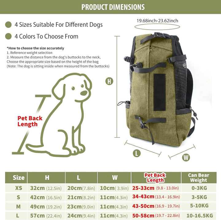 PETCUTE Hundetasche Hundetransporttasche Tragetasche für Hunde Katzen Wanderrucksack Seite Atmungsak
