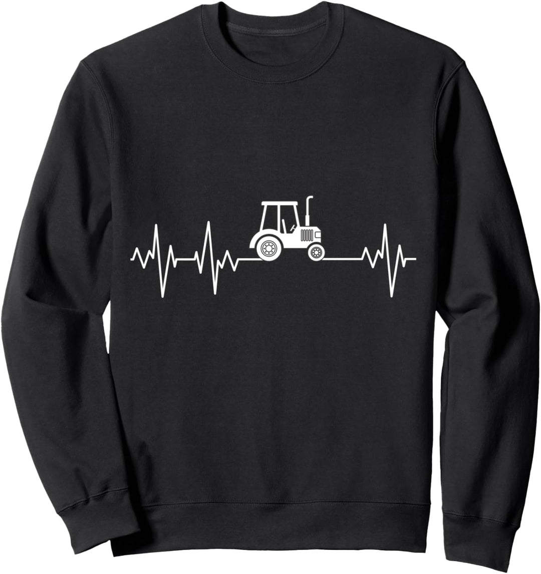 Traktor Herzschlag Bauer Trecker Landwirt Schlepper Geschenk Sweatshirt