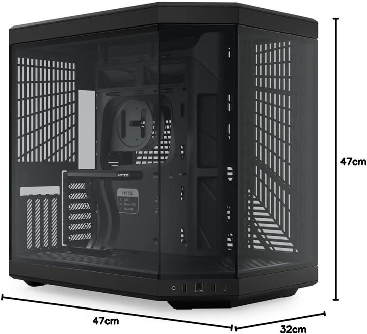 Hyte Y70 Mid Tower Gehäuse schwarz (E-ATX/ATX/M-ATX/M-ITX)