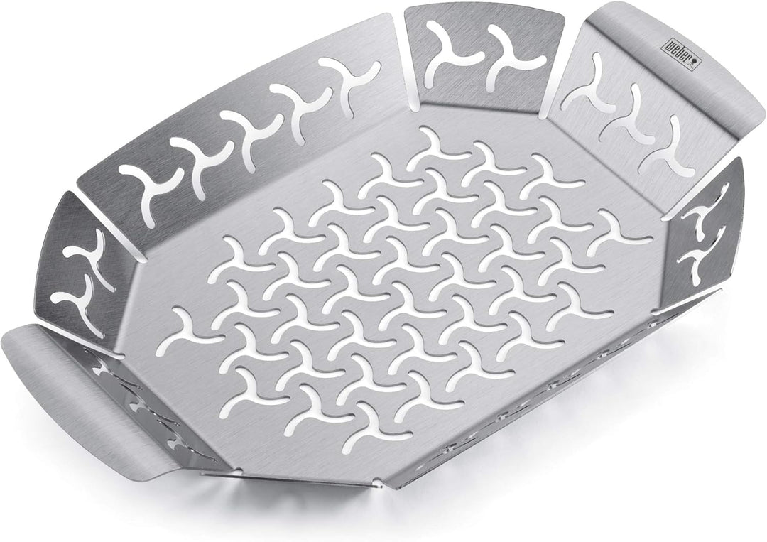 Weber 6645 Grillbesteck Kompakt 2-teilig, Zange und Wender, Edelstahl, schwarz & 6677 Premium Grillk
