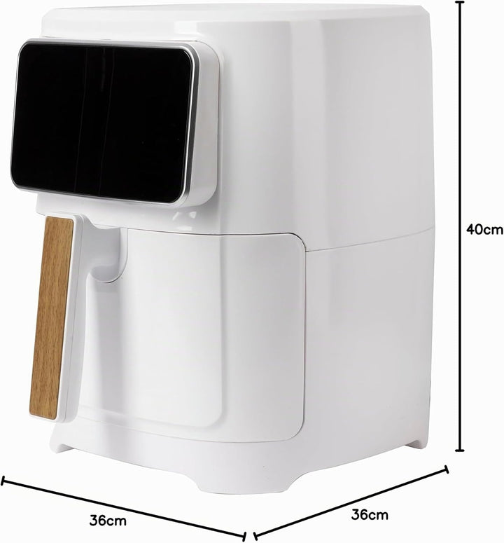 BERGNER NATURALLY - PFAS-Freie Heissluftfritteuse 1800W 6.9L - 8 Kochprogramme - Air Fryer mit Keram