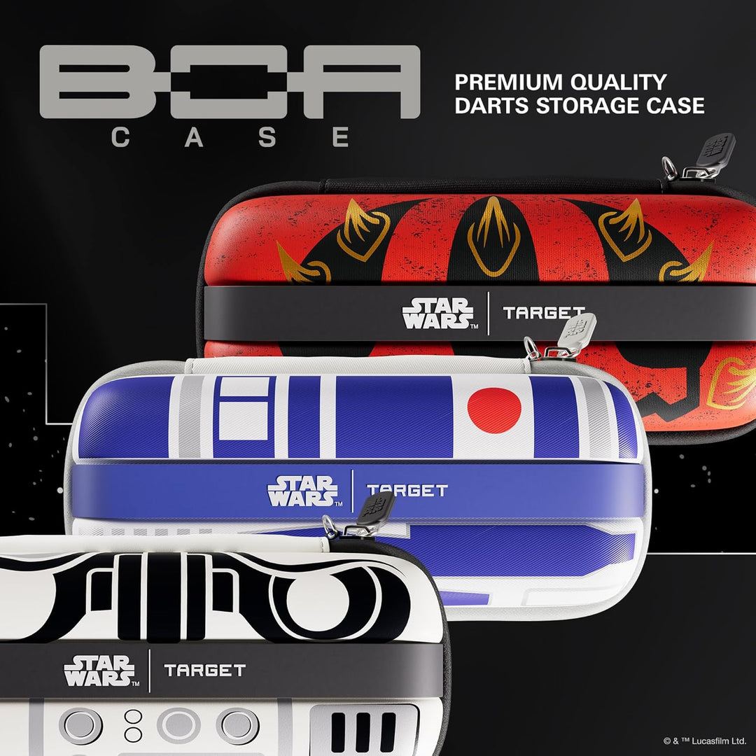 Target Darts Star Wars R2-D2-BOA-Etui | Hochwertiges Disney-Dart-Etui mit R2D2-Droid-Design, Aufbewa
