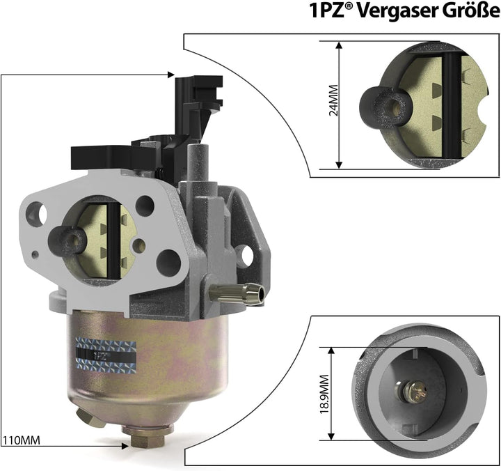 1PZ 5HX-7MZ Generator Vergaser Kit Ersatz für GX160 GX200 168F 2KW-3KW Motorgenerator Rasenmäher Str