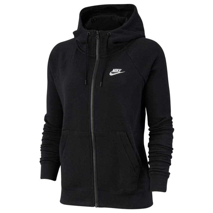 Nike Damen Sweatshirt W Nsw Essntl Hoodie Fz Flc M Black/(White), M Black/(White)