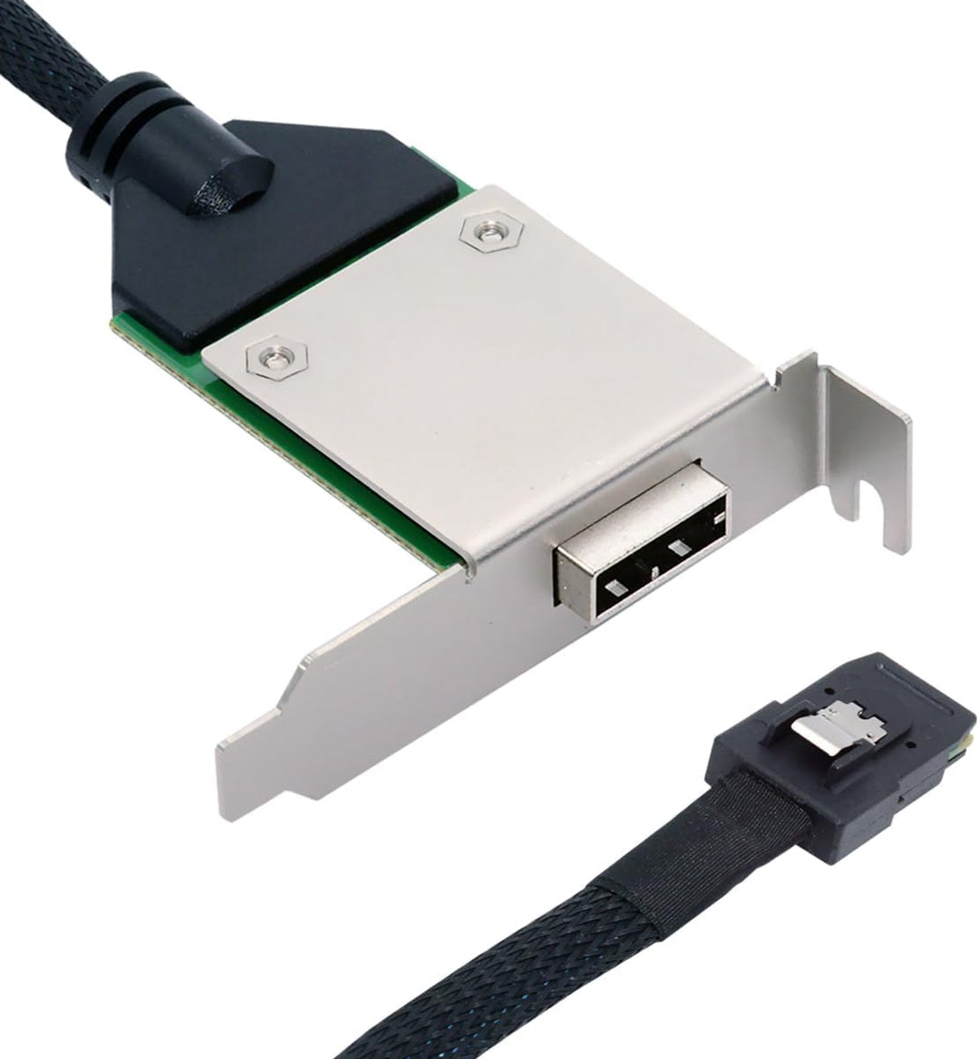 cablecc Mini SAS SFF-8087 Stecker auf externe SFF-8088-Buchse, Verlängerungskabel, PCBA mit Low-Prof