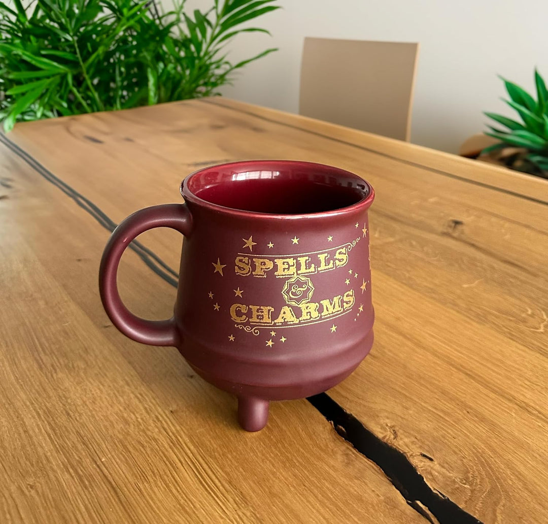 Harry Potter Kessel 3D - Spells and Charms Unisex Tasse rot Keramik Fan-Merch, Filme Standard Rot, S