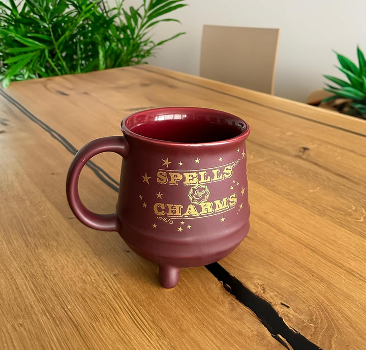 Harry Potter Kessel 3D - Spells and Charms Unisex Tasse rot Keramik Fan-Merch, Filme Standard Rot, S