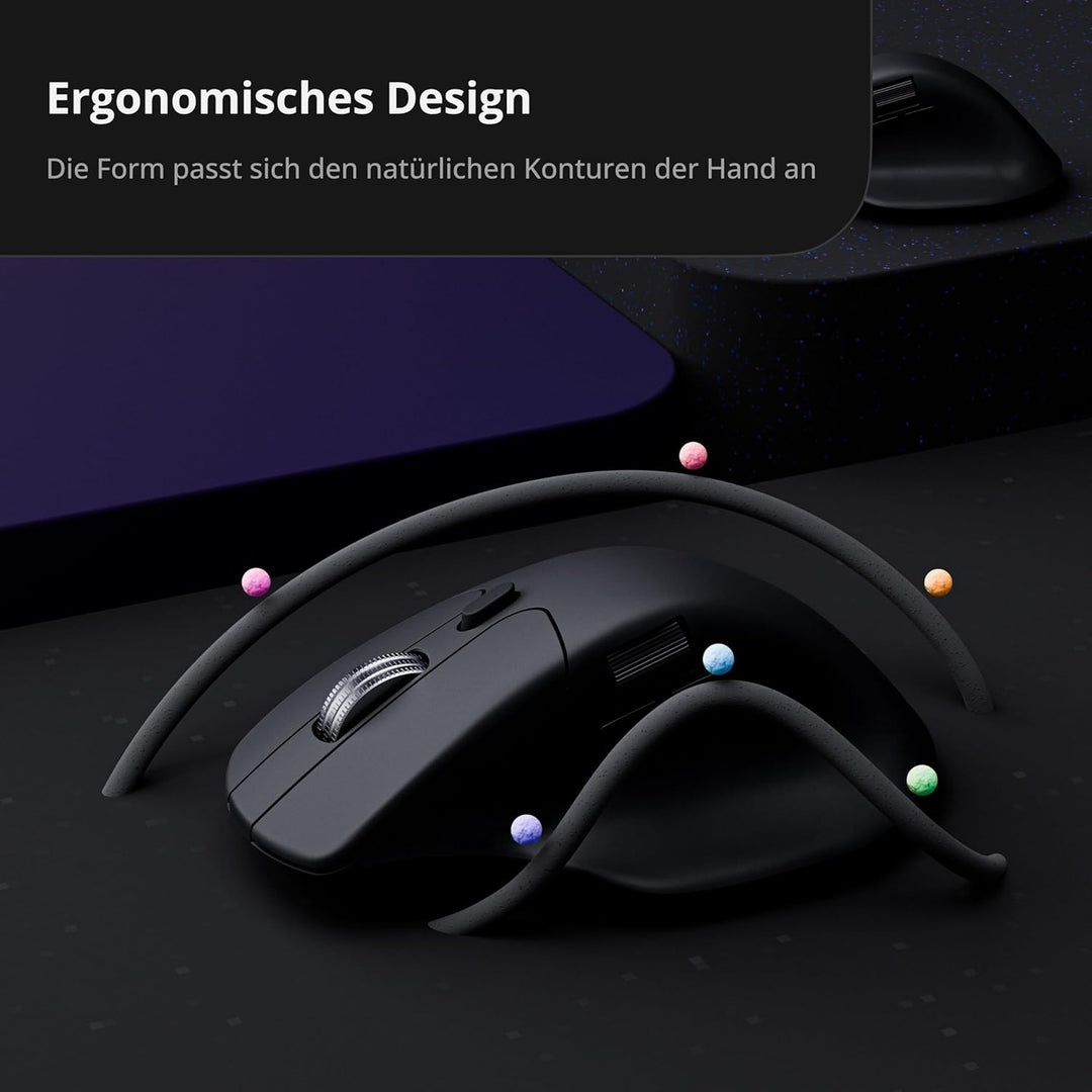 Keychron M6 8K Kabellose Gaming-Maus, 8000 Hz Abtastrate, 2,4 GHz & Bluetooth 5.3, PixArt 3950 Senso