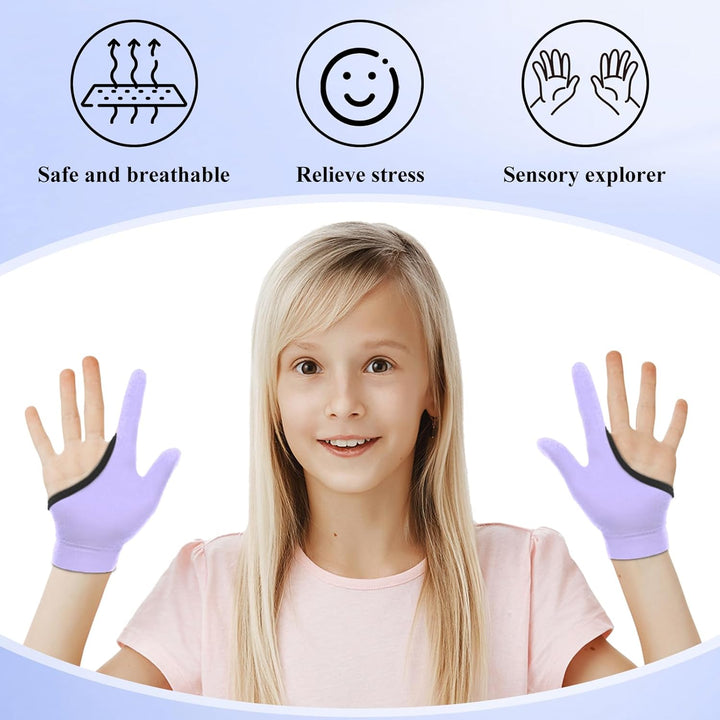 4 Stück Daumenlutschen Abgewöhnen Daumenlutschen Stop Kinder Daumen Saugen Guard Handschuhe Kaukompr