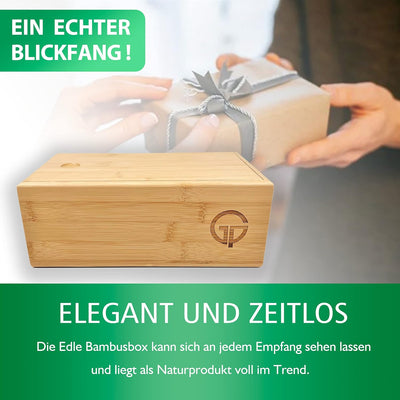 GP Get Productive Karteikasten für 1000 DIN A7 Karteikarten, inkl. 4 einstellbaren Trennbrettern der