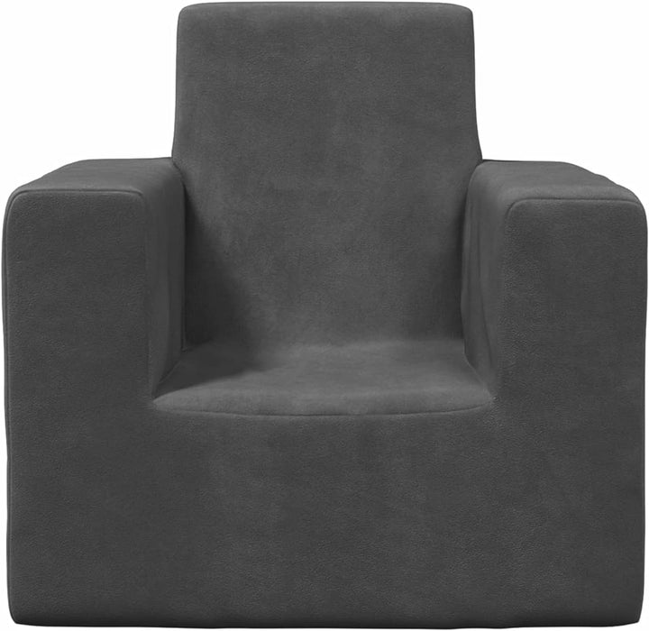 Tidyard Kindersofa Kindercouch Kindersessel Minisofa Longue Sofa Anthrazit Weich Plüsch Stuhl Anthra