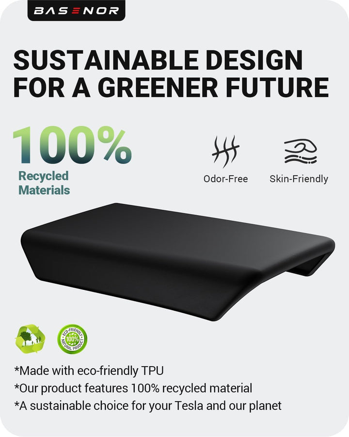 BASENOR Mittelkonsolenabdeckung für 2025 2026 Tesla Model Y Refresh (Juniper) 2024-2026 Tesla Model