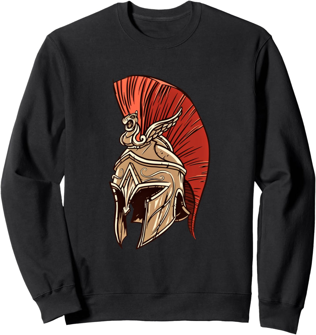 Sparta Fighter Aesthetic Rom. Spartaner Krieger Helm. Rom Sweatshirt
