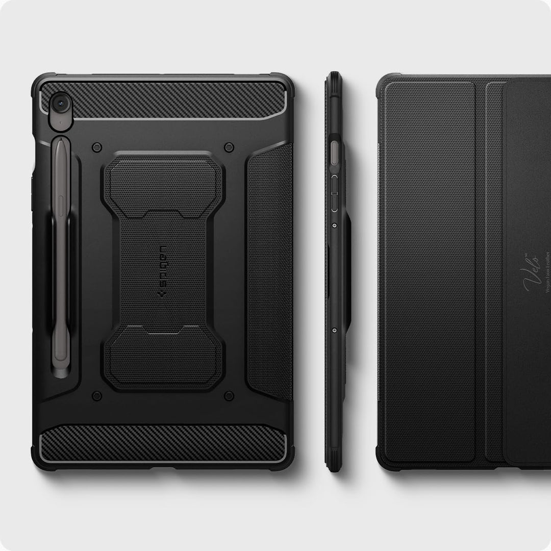 Spigen Rugged Armor Pro Hülle Entwickelt für Samsung Galaxy Tab S10 FE+ (2025) Schutzhülle mit S Pen