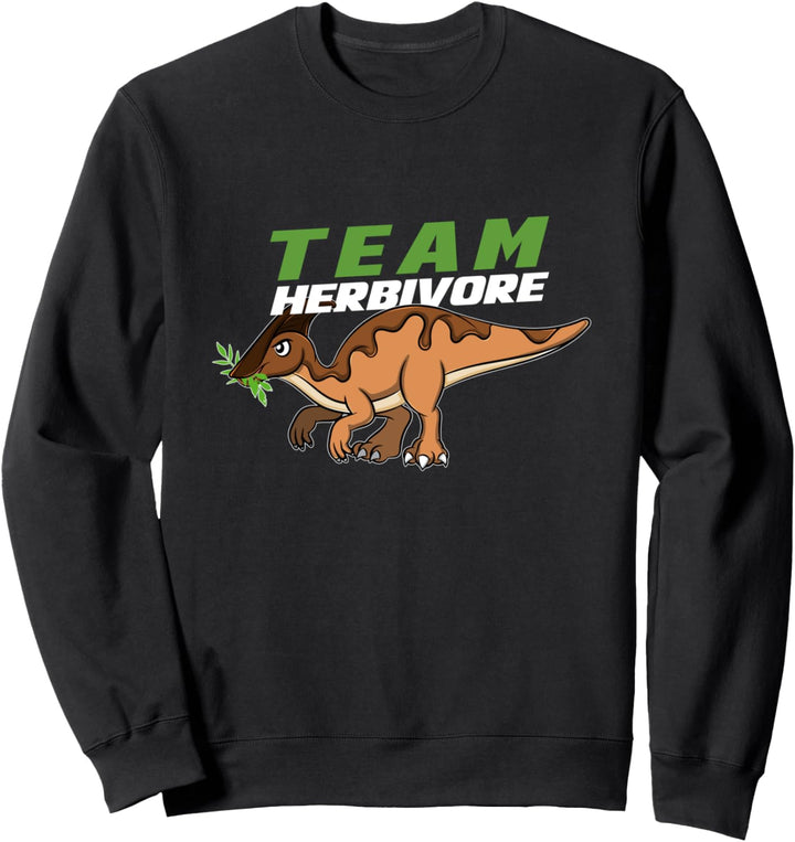Team Herbivore Pflanzenfresser Dino Veganer Vegetarier Sweatshirt
