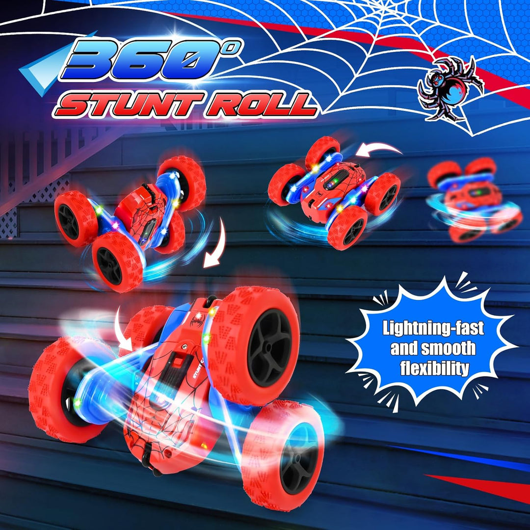 Ferngesteuertes Auto Spielzeug, 2.4Ghz 360° RC Auto Flip, 4WD Drift Spider RC Autos, Monstertruck Re