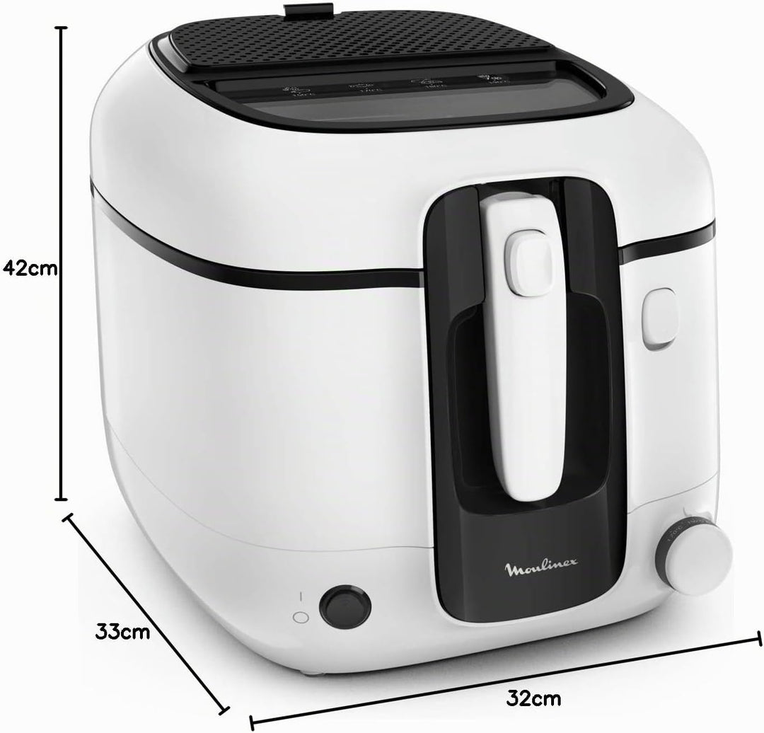 Moulinex Super Uno Fritteuse, 2,2 l, Fassungsvermögen 1,5 kg, Pommes Frites, 1800 W, einstellbarer T