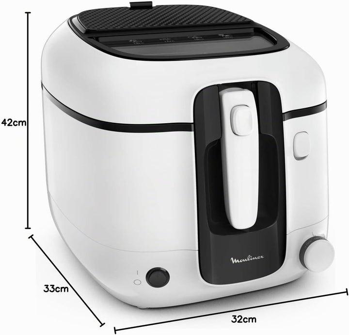Moulinex Super Uno Fritteuse, 2,2 l, Fassungsvermögen 1,5 kg, Pommes Frites, 1800 W, einstellbarer T