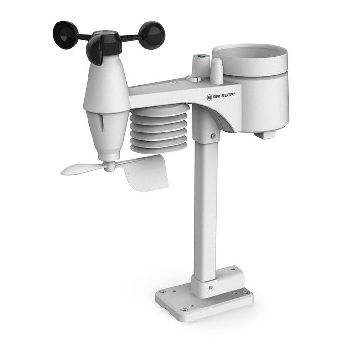 Bresser 7-in-1 Multi Funk Sensor für Comfort Wetter-Center 7003300 Ersatz-Aussensensor, weiss Ersatz