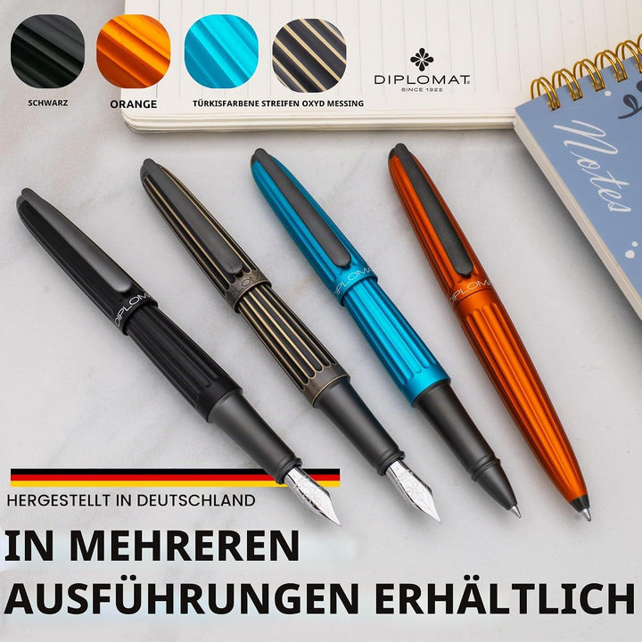 DIPLOMAT - Kugelschreiber Aero Türkis EasyFlow - Schick und elegant - Langlebig - 5-Jahre-Garantie -