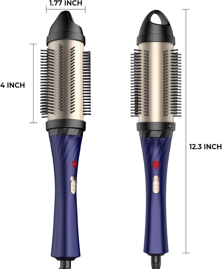 Thermal Brush 45mm, 3 IN 1 Lockenbürste Wärmebürste, Keramik-Turmalin Hot Brush Rundbürste，Heisse Bü