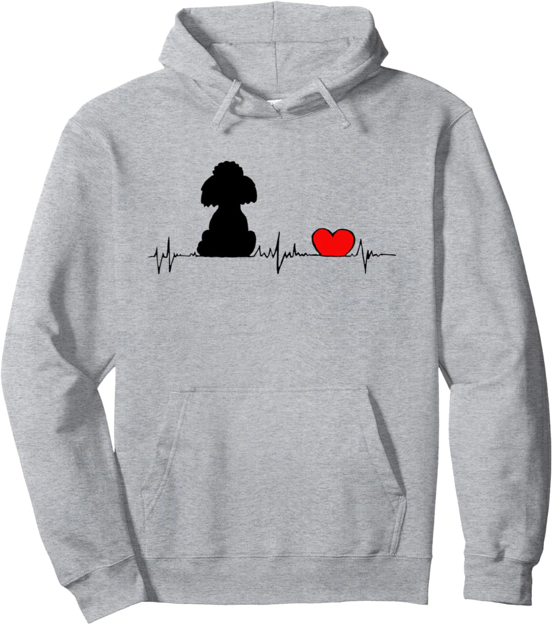 Dein Herz schlägt für Pudel - designed by Fräulein Wolke Pullover Hoodie