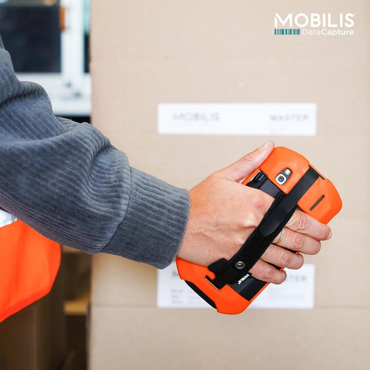 Mobilis Verstärkte Schutzhülle für Zebra TC51 - TC52 - TC56 - TC57 + Griffband und Stifthalter - Kom