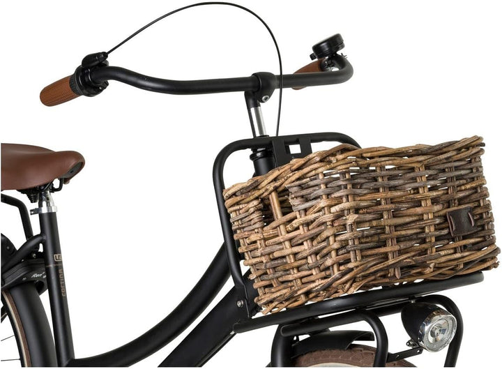 FAST RIDER Fastrider Zeno Fahrradkorb Vorne Rattan, Fahrrad Korb für Vorne für Einkaufs- oder Bücher